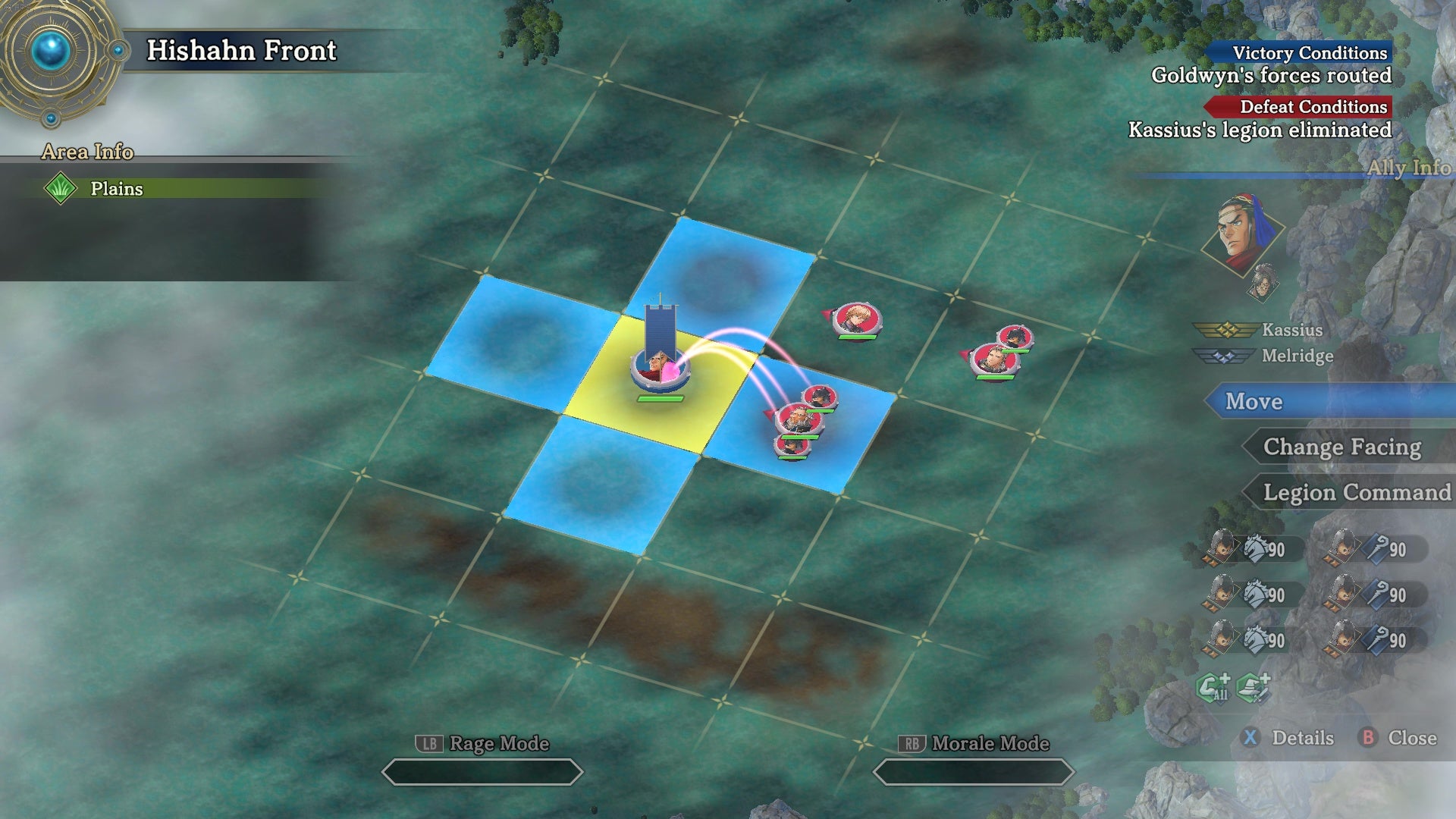 Leading battalions on a grid in Eiyuden Chronicle: Hundred Heroes. - 7