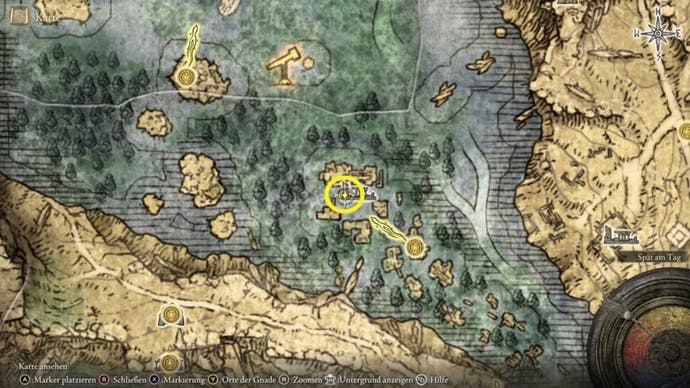 elden ring laskyar ruins teleporter map location