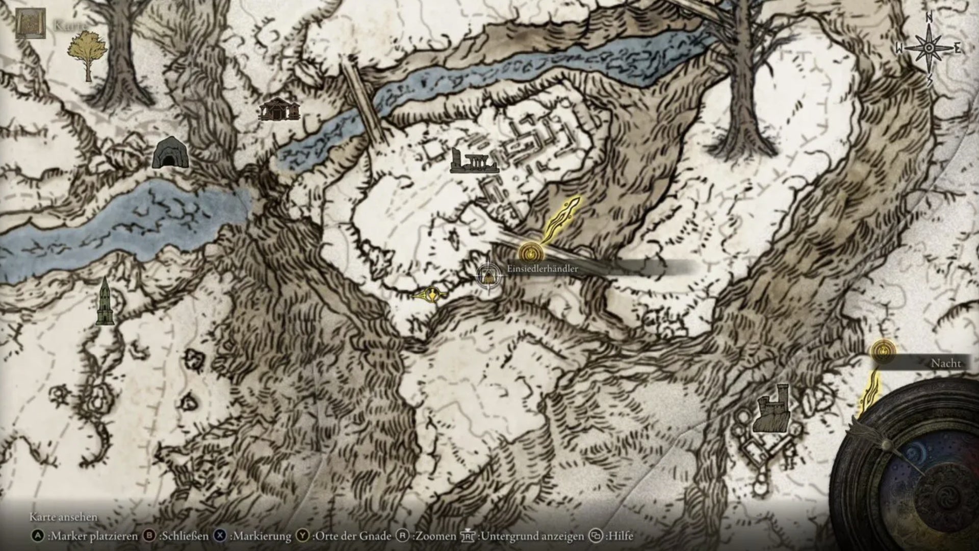 elden ring Hermit Merchant (East) map location