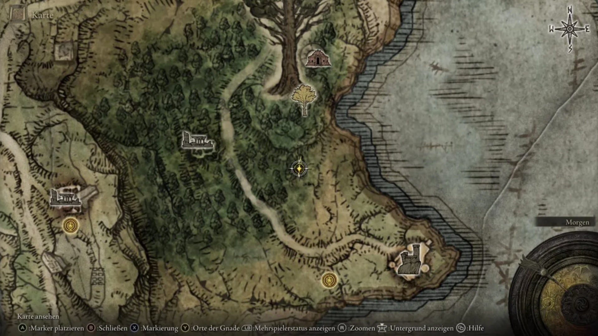elden ring Nomadic Merchant (East Limgrave) map location