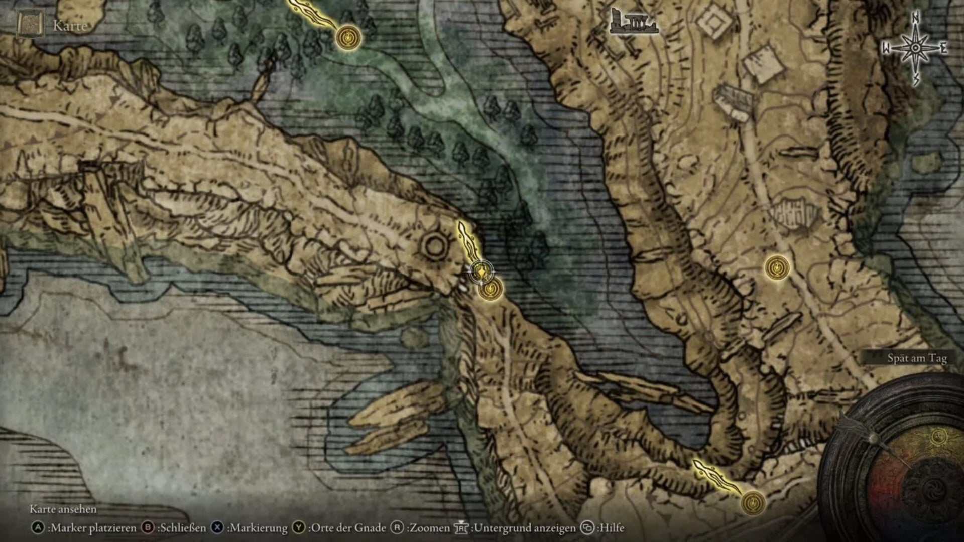 elden ring Nomadic Merchant (South Liurnia of the Lakes) map location