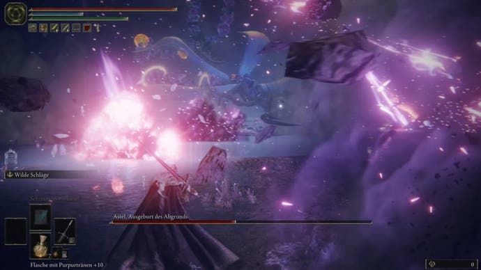 elden ring aster boss fight portal tear meteor attack