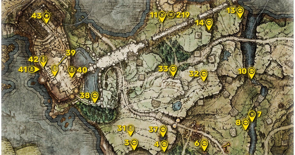 Guide Boss Map All Elden Ring bosses in order (100% boss locations map) | Rock Paper ...