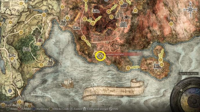 elden ring caelid catacombs map location