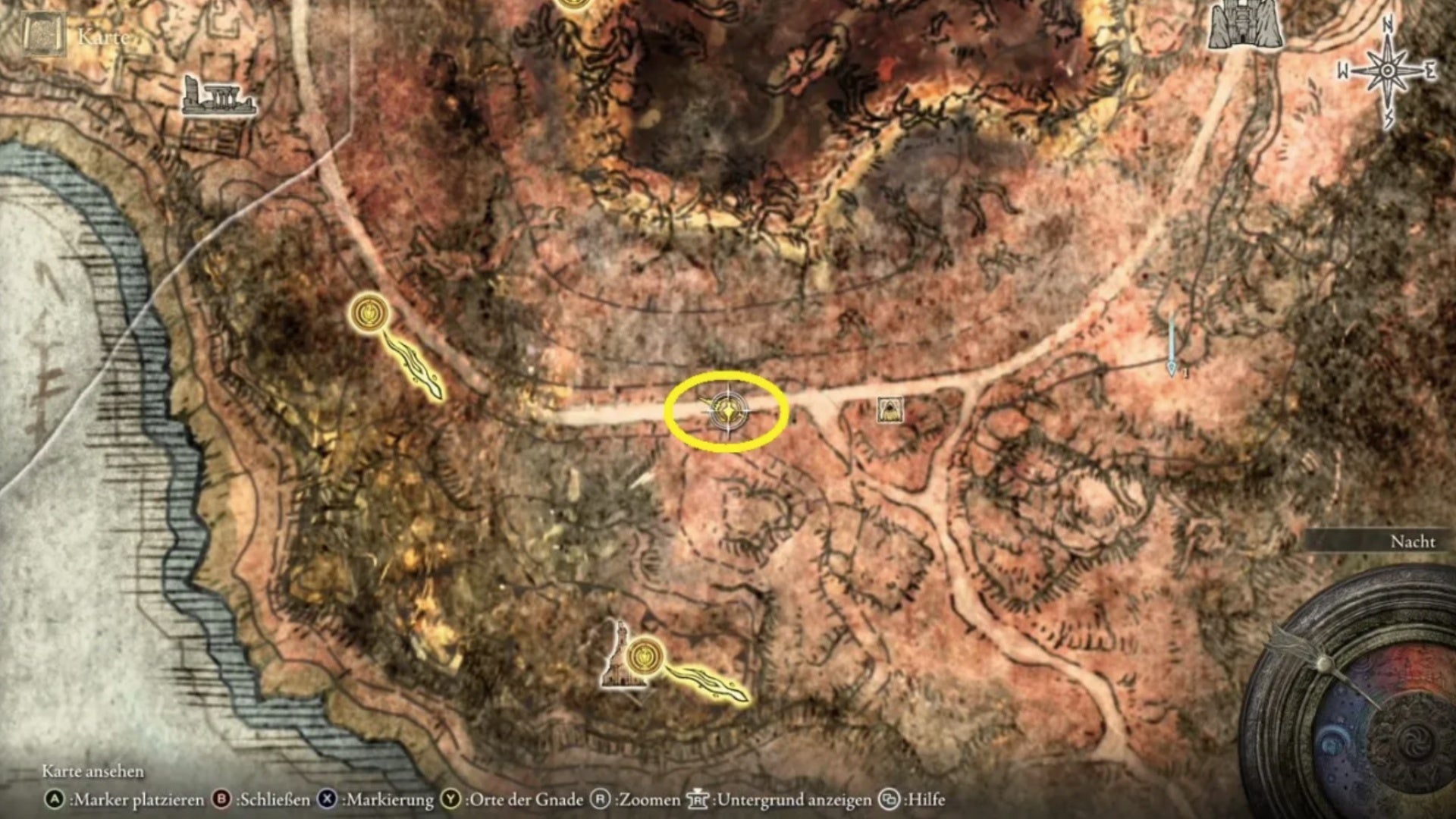 elden ring caelid south nights cavalry map location