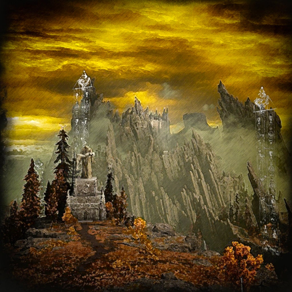 An in-game painting in Elden Ring, named Champion&rsquo;s Song.