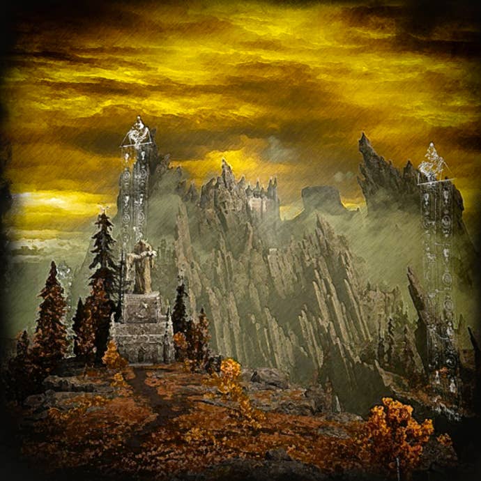 An in-game painting in Elden Ring, named Champion’s Song.