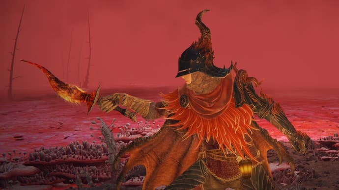 A warrior wields the Scorpion’s Stinger dagger in Elden Ring