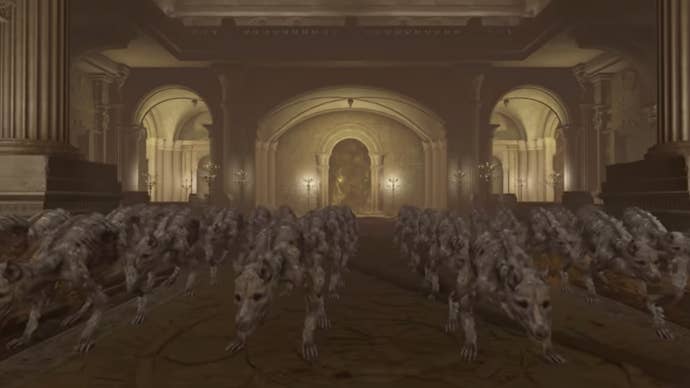 50 dogs in a boss room in Elden Ring