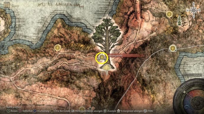 elden ring dragonbarrow cave map location