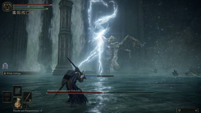 elden ring dragonkin soldier lightning frost fist attack