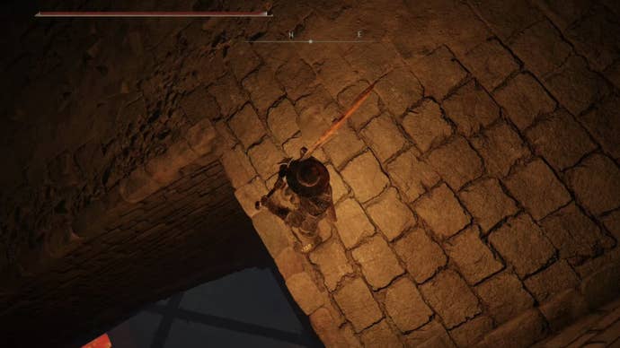 elden ring drop down path in gelmir hero’s grave