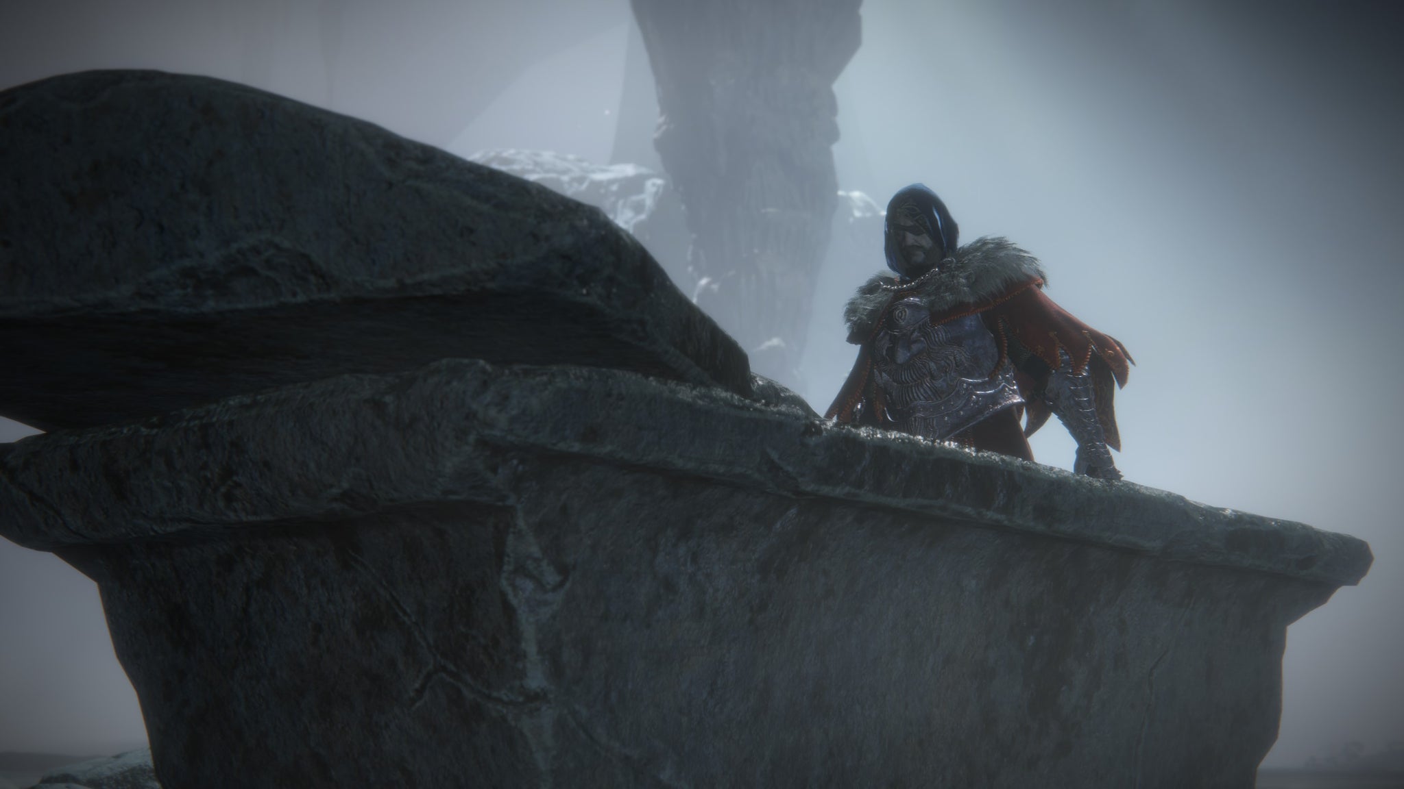 Timmy the Tarnished getting into a stone coffin in Elden Ring. - 4