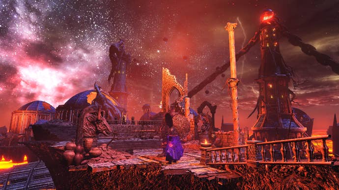 The Zenith of Time area in Elden Ring’s Garden of Eyes mod.