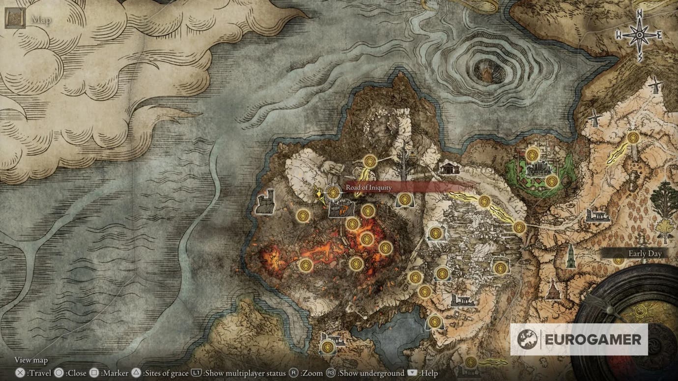 Elden Ring Mt Gelmir All Dungeons, Bosses and more