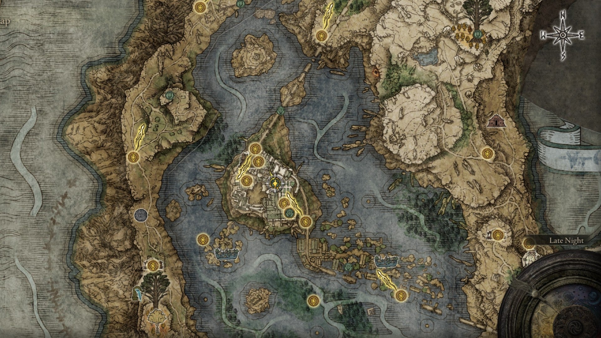 Elden Ring Golden Rune Raya Lucaria Academy courtyard map location - 9