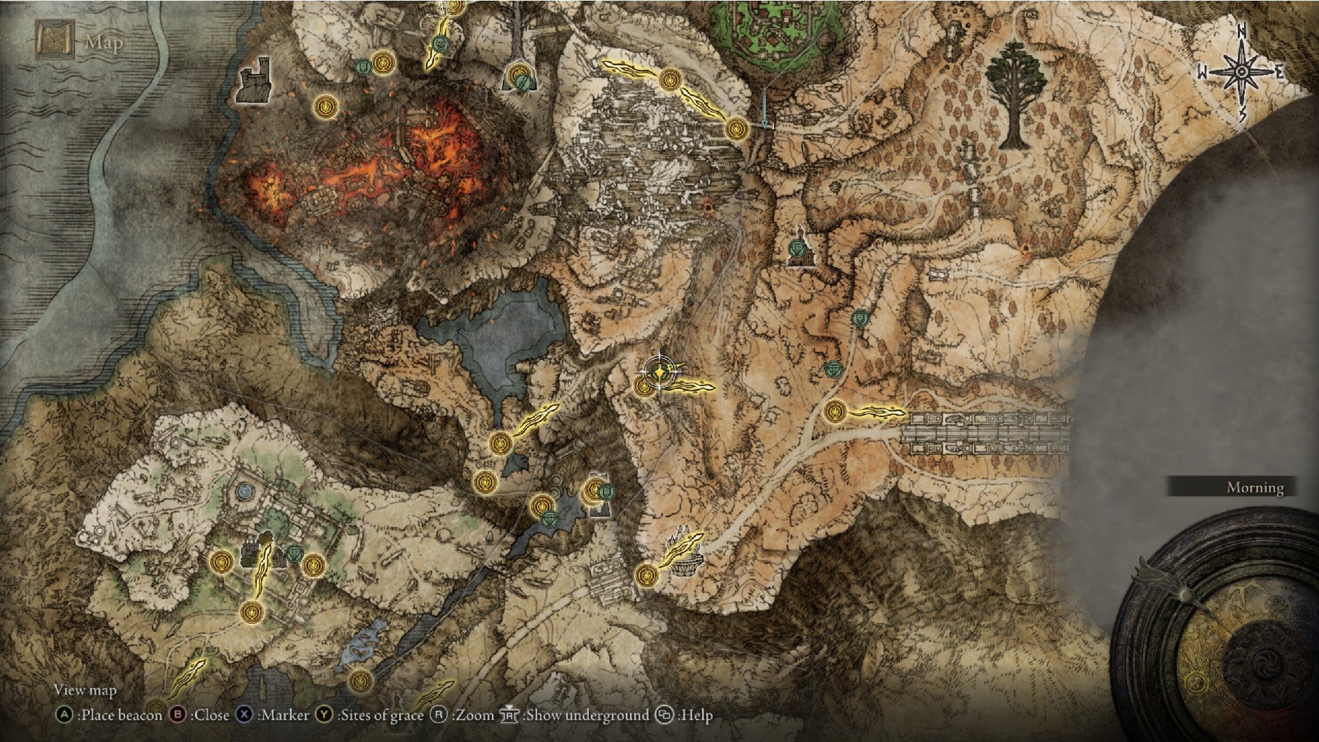 Elden Ring Golden Seed Erdtree Gazing Hill map location - 14