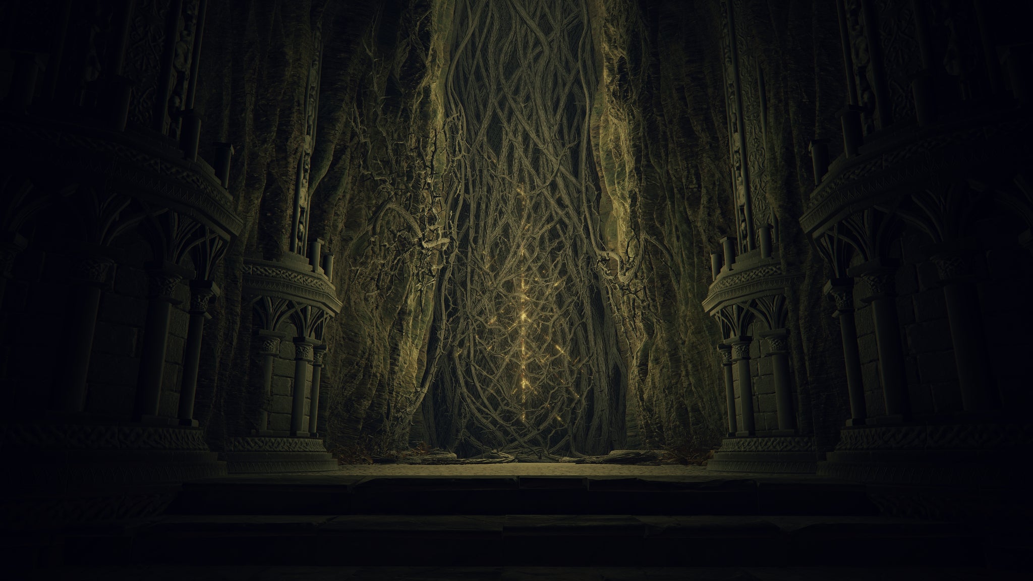 The impenetrable thorns barring the entry to the Erdtree in Elden Ring. - 7