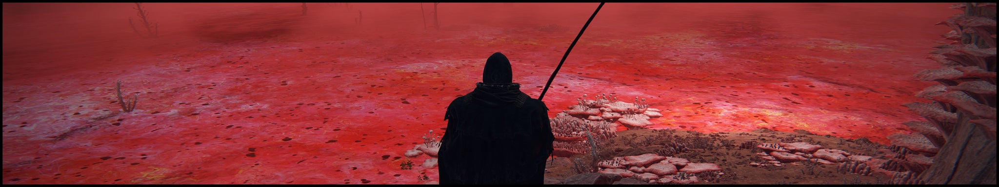 A strip of landscape from the Lake Of Rot in Elden Ring. - 20