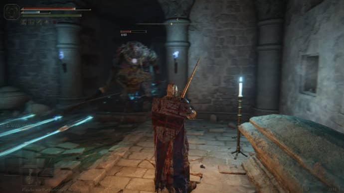 elden ring large cliffbottom catacombs enemy and player