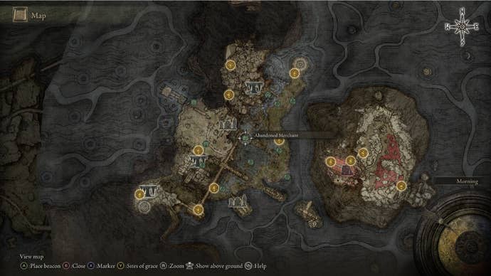 Elden Ring Larval Tear Siofra River Merchant map location