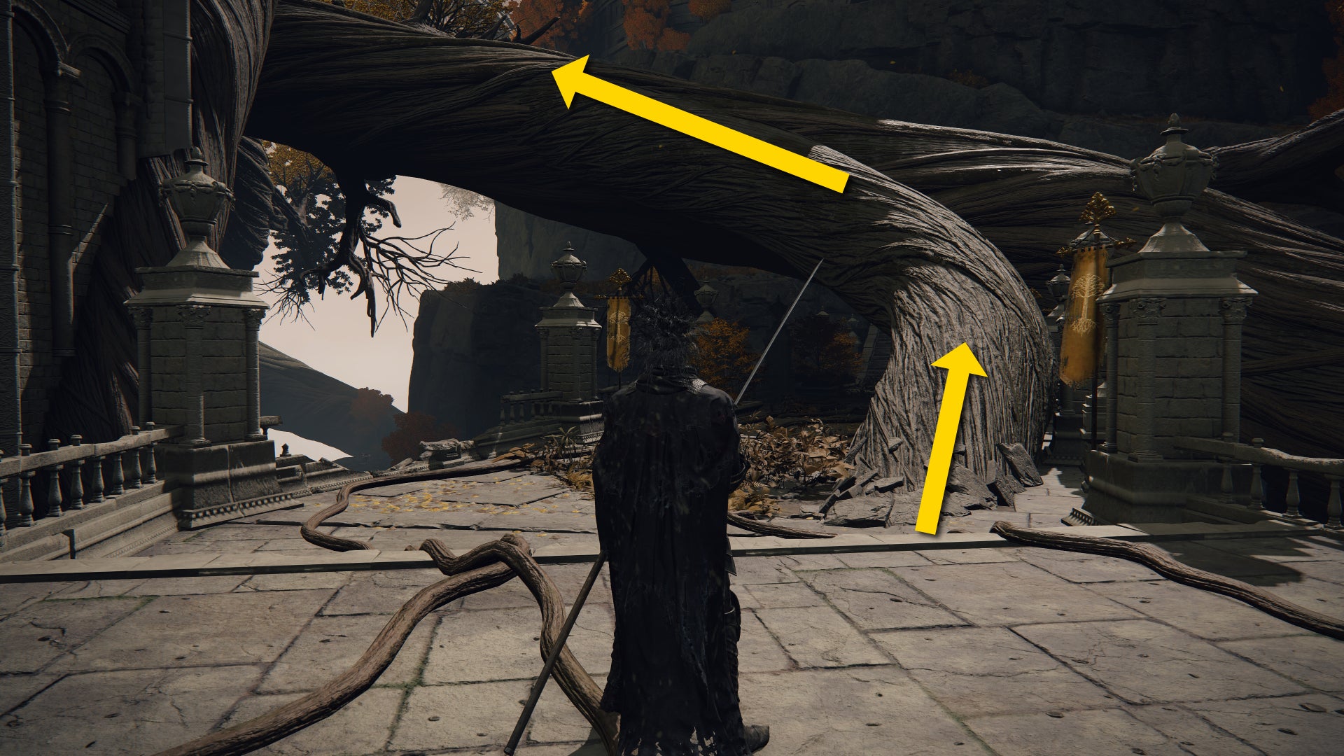 The player stands before a branch of the Erdtree in Leyndell in Elden Ring. - 5
