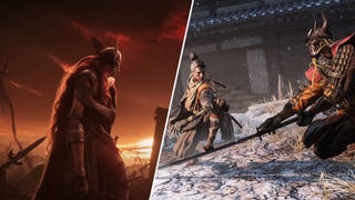 Elden Ring's Malenia alongside Wolf in Sekiro.