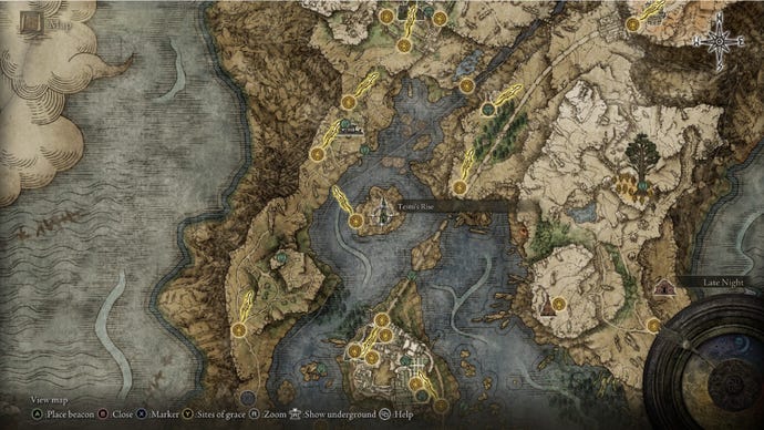 Elden Ring Memory Stone Testu’s RIse Liurnia map location