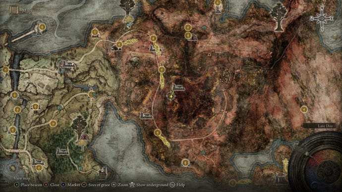 Elden Ring Meteorite Staff map location