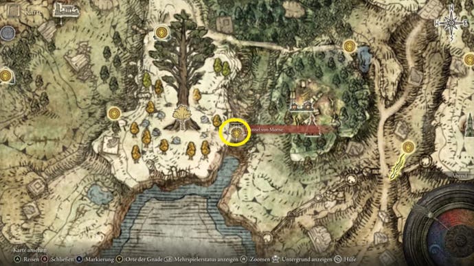 elden ring morne tunnel map location