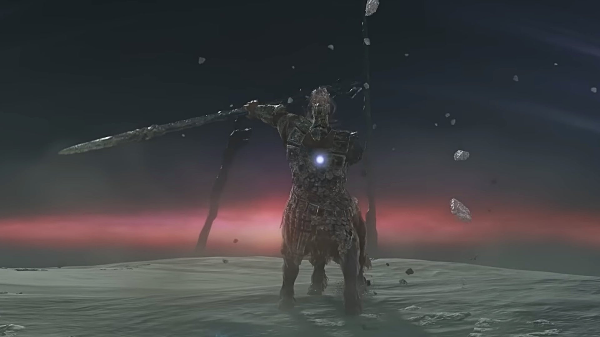 The Darkdrift Knight from Elden Ring Nightreign, appearing in the battle arena - 1