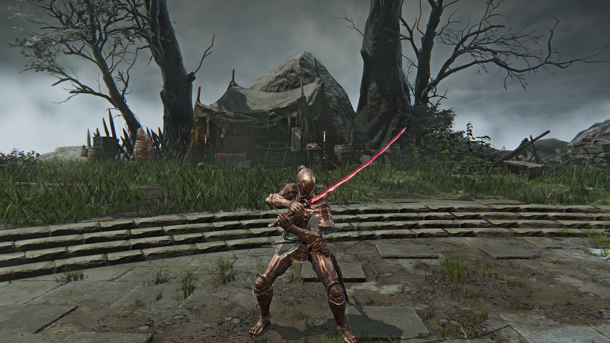 The Executor holding the Rivers Of Blood Katana in Elden Ring: Nightreign. - 1
