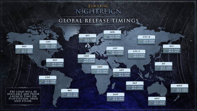 Elden Ring Nightreign Global Release Time