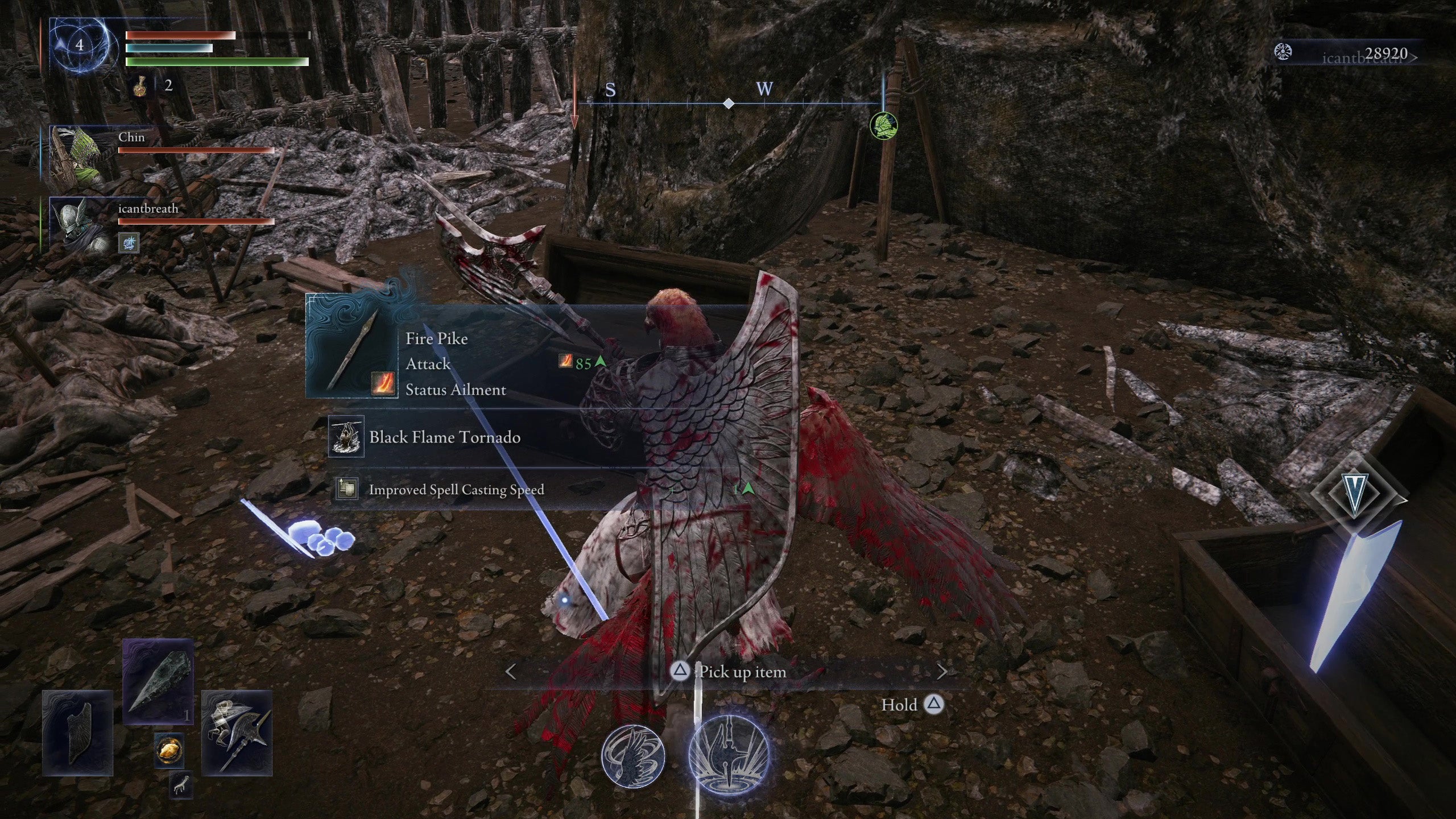 A Fire Spear with Black Flame Tornado in Elden Ring: Nightreign. - 8