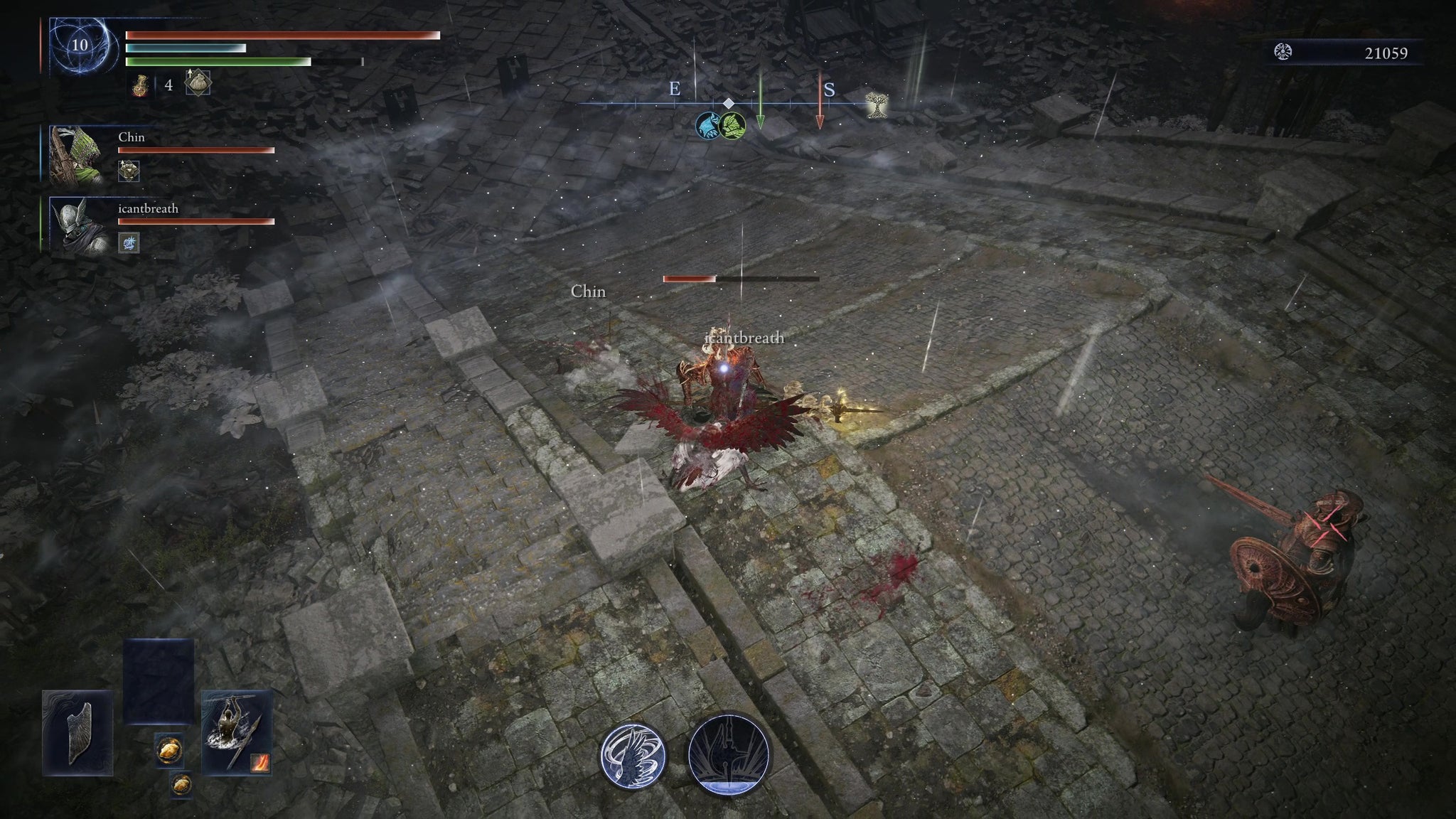 The Guardian using his Ultimate Art against Crucible Knights in Elden Ring: Nightreign. - 6