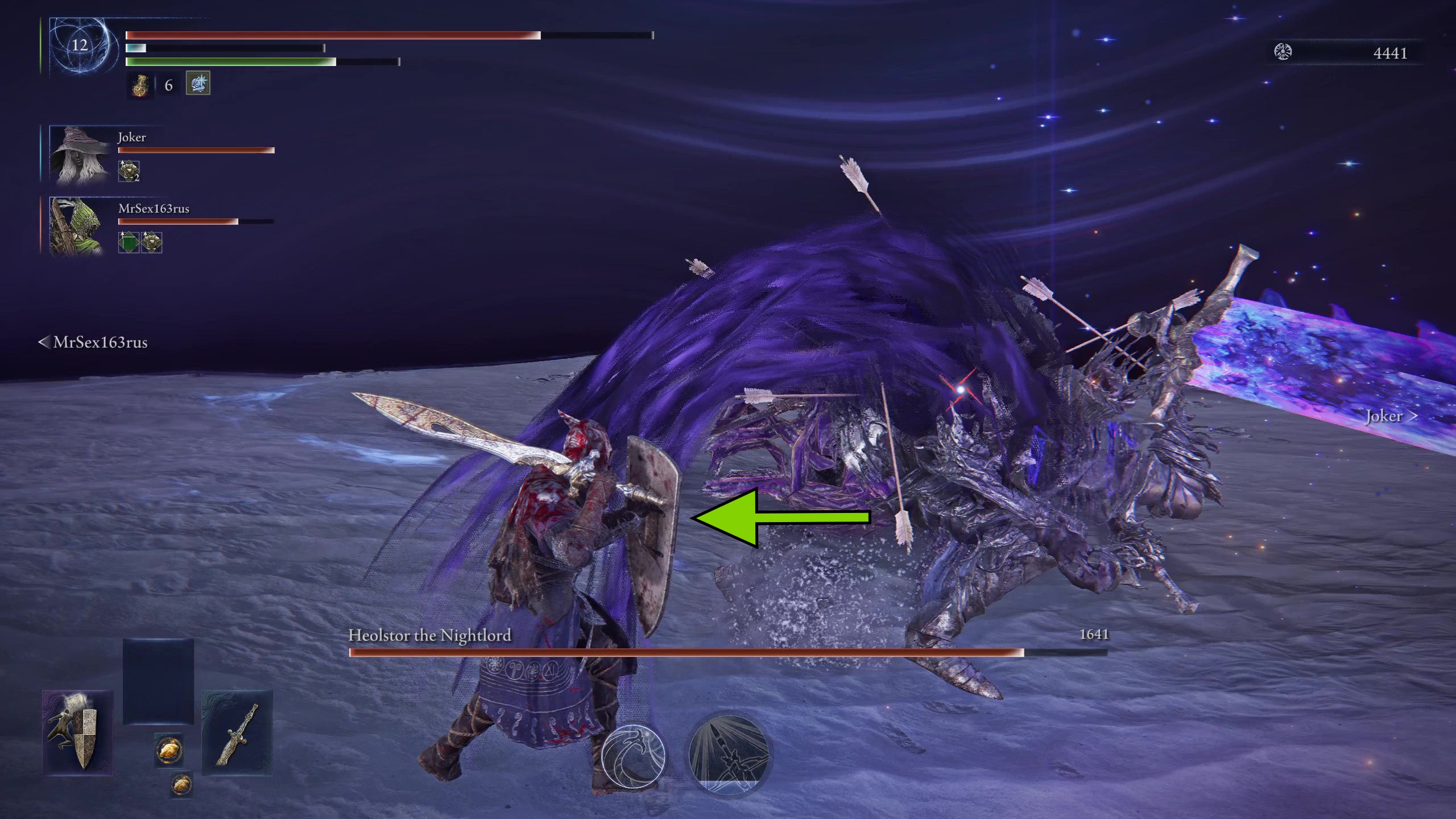 Using a shield against Heolstor in Elden Ring: Nightreign. - 4