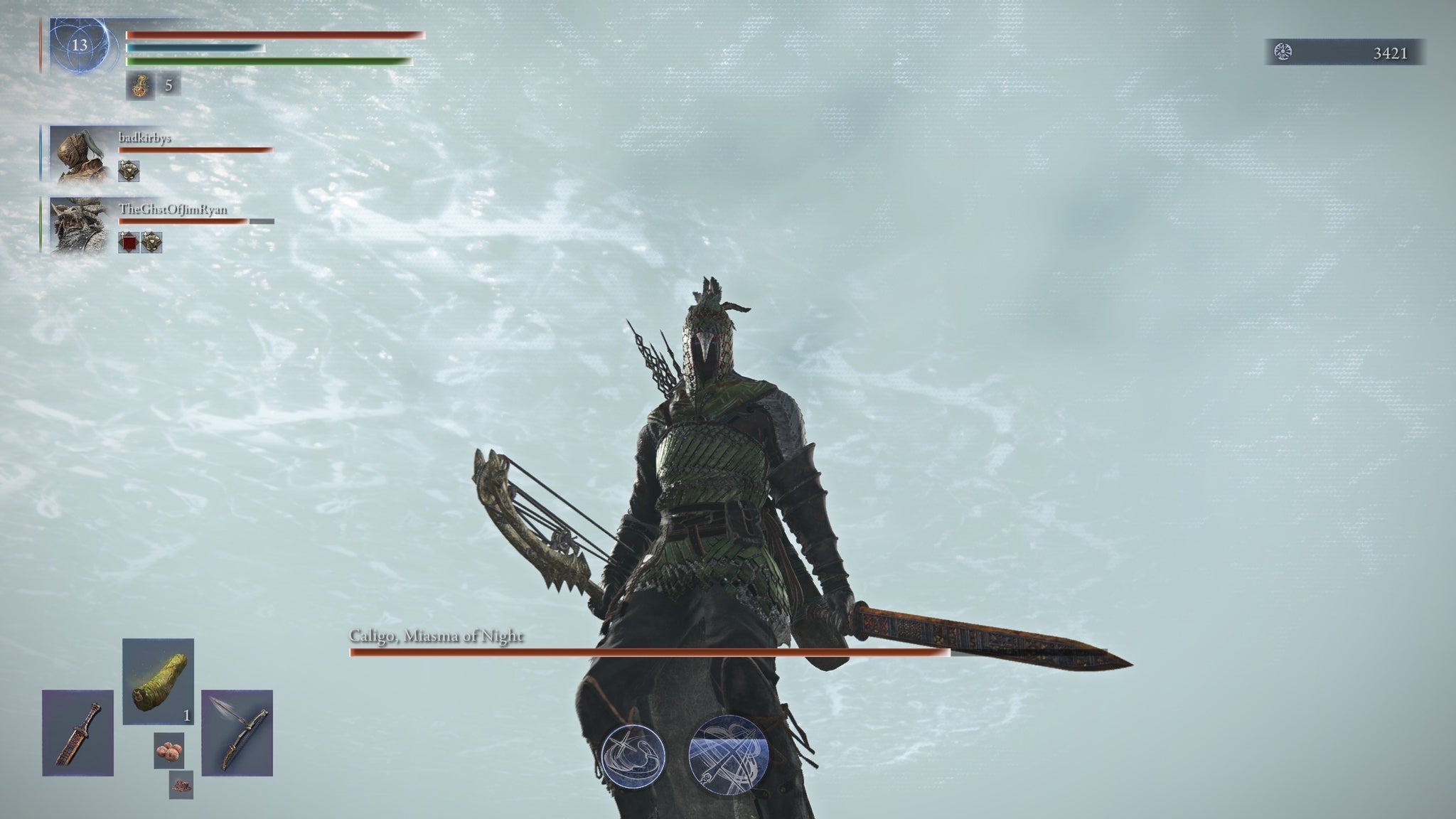 The Ironeye standing under an icy sky in Elden Ring Nightreign - 4