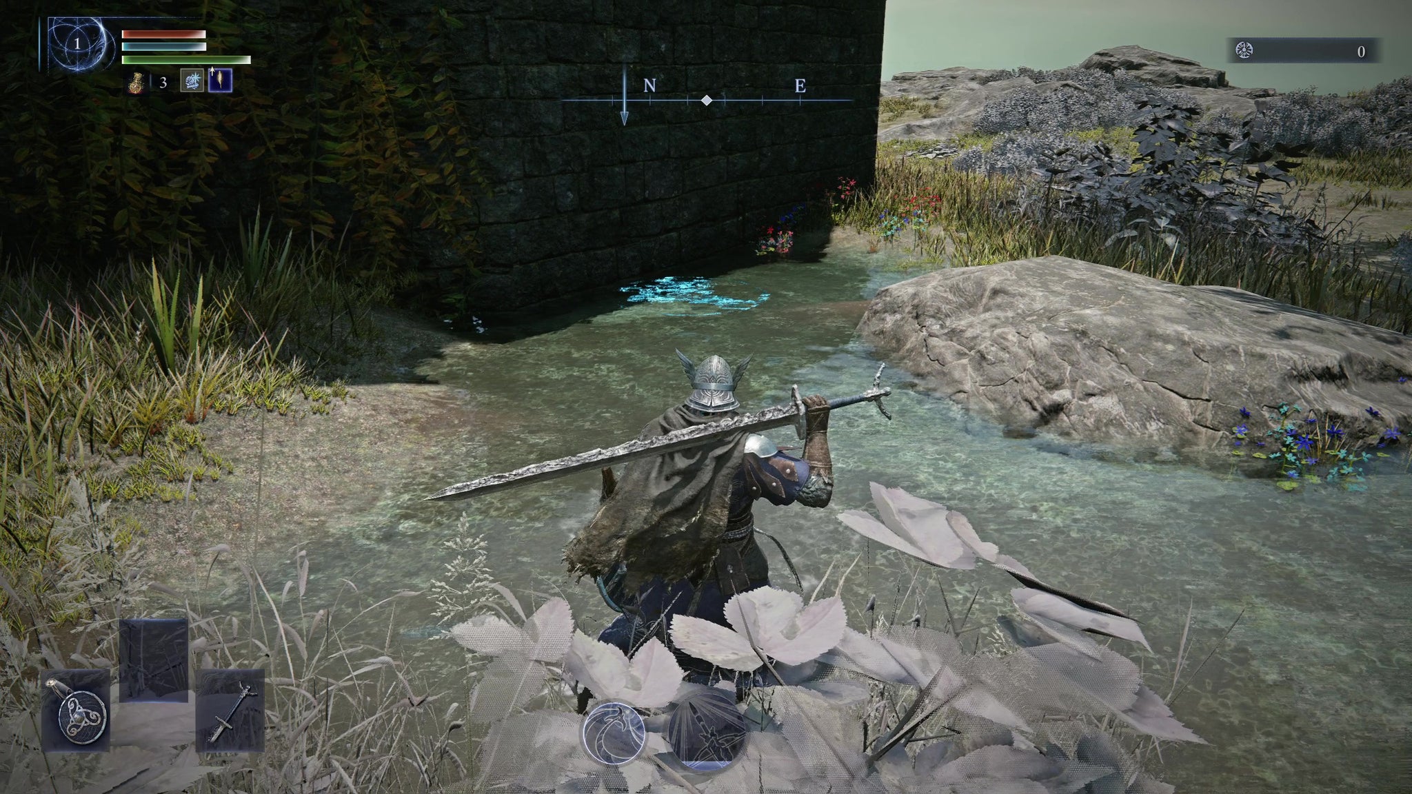 The reflection of a Mage’s Tower crest in the water in Elden Ring: Nightreign. - 9