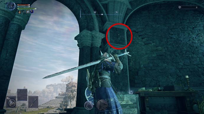 Un mago's Tower Crest escondido por una vela apagada en Elden Ring: Nightreign.