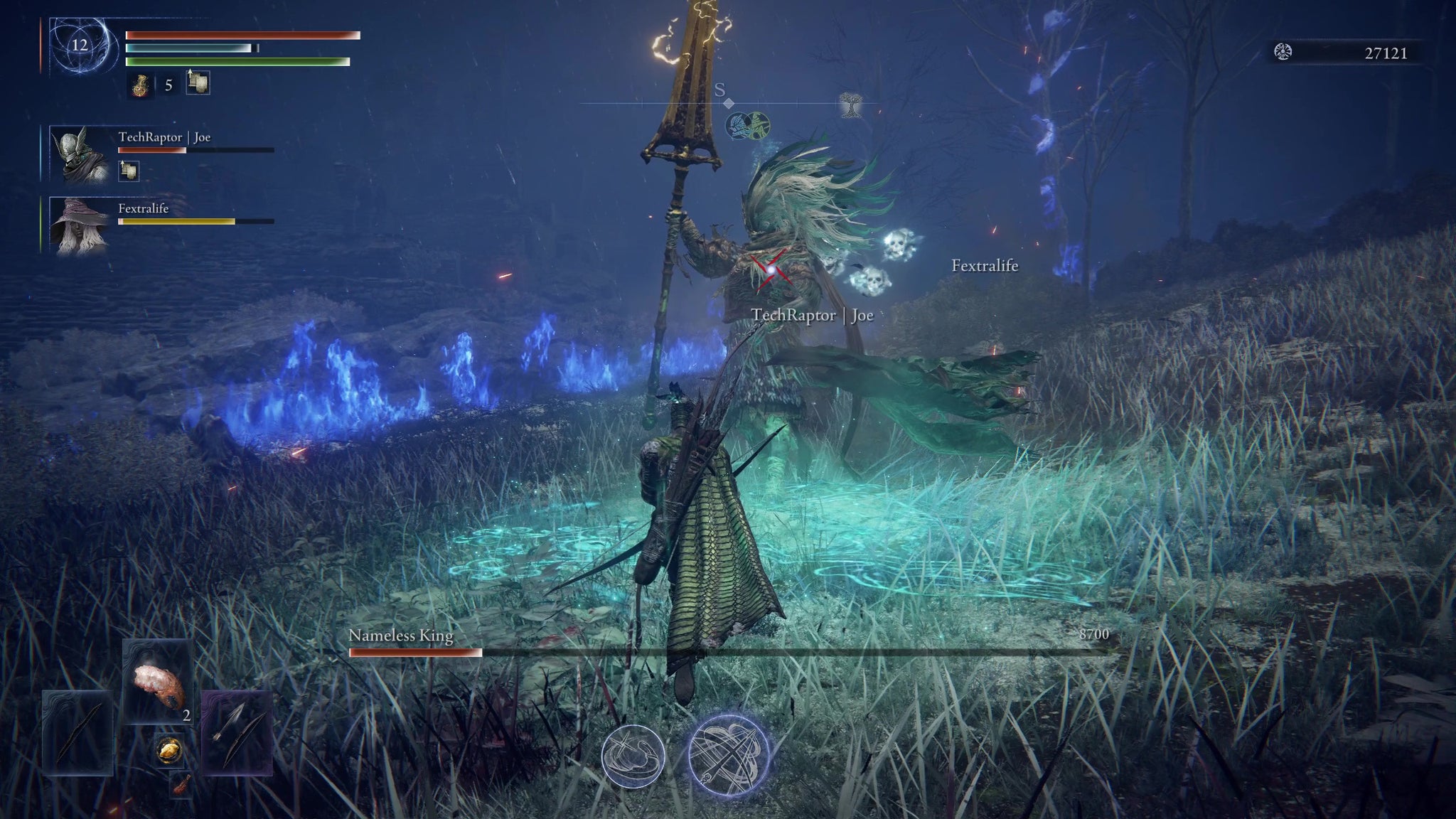 The Nameless King walking about in Elden Ring: Nightreign. - 6