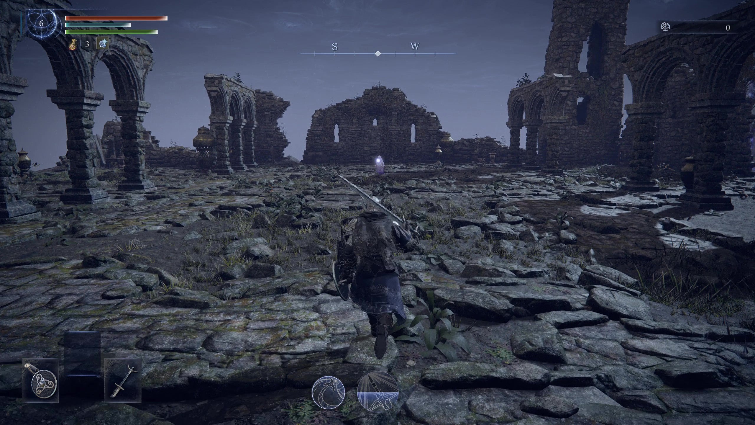 A player charges into combat against the Night Idol in Elden Ring: Nightreign. - 6