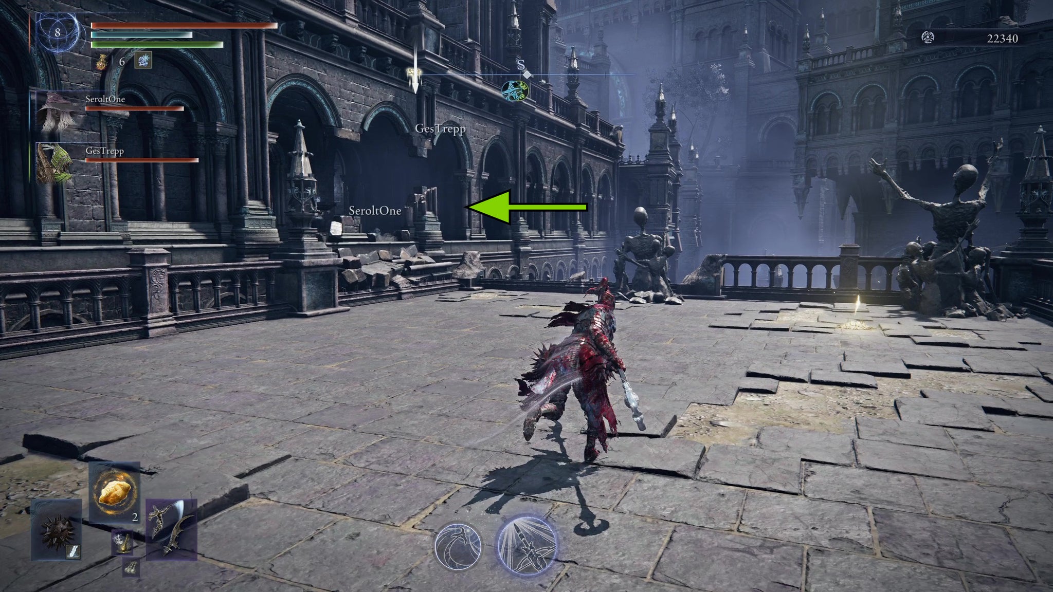 A Site of Grace near broken arches in Noklateo in Elden Ring: Nightreign. - 6