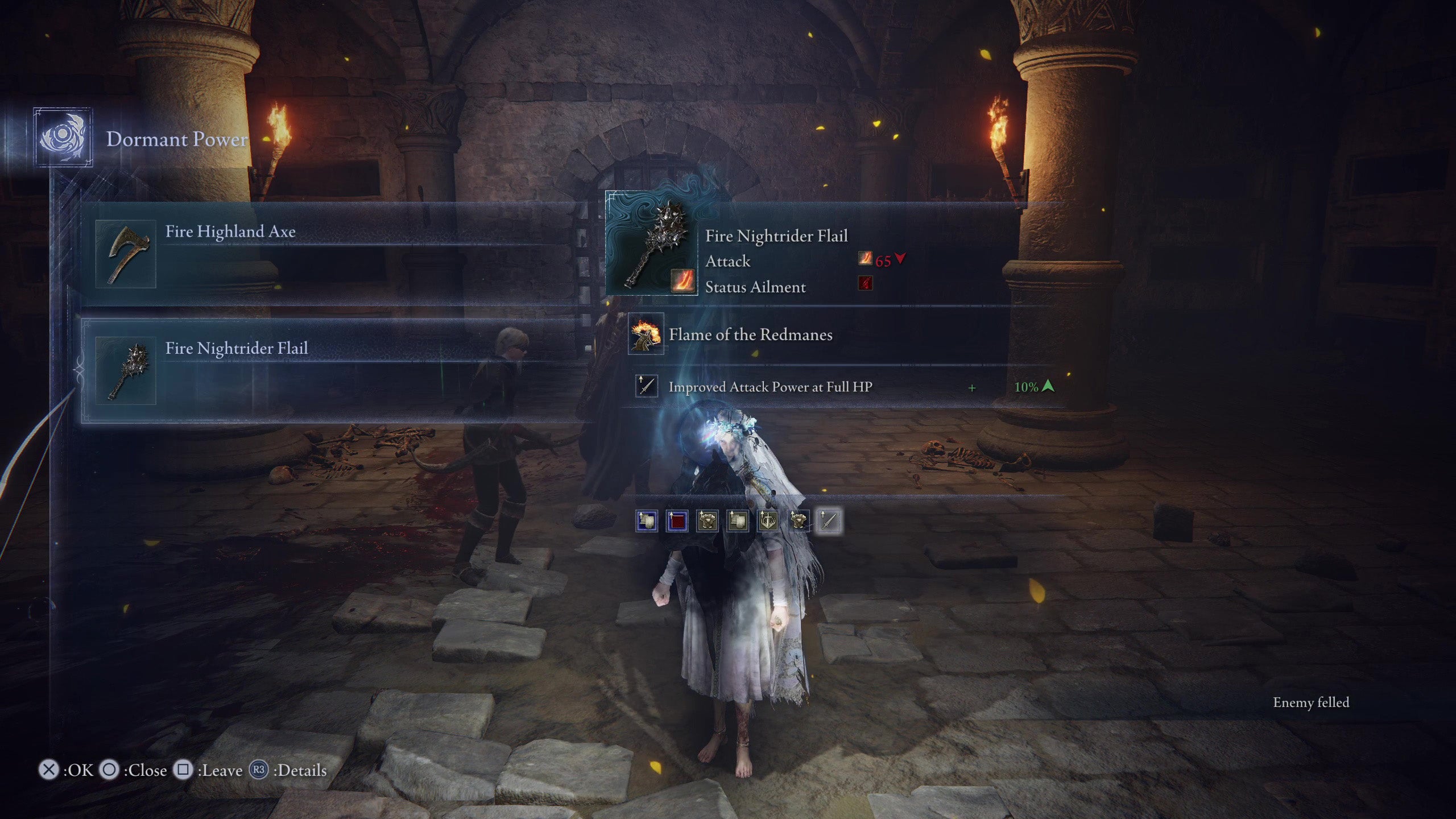 Revenant picking up a backup weapon in Elden Ring: Nightreign. - 7