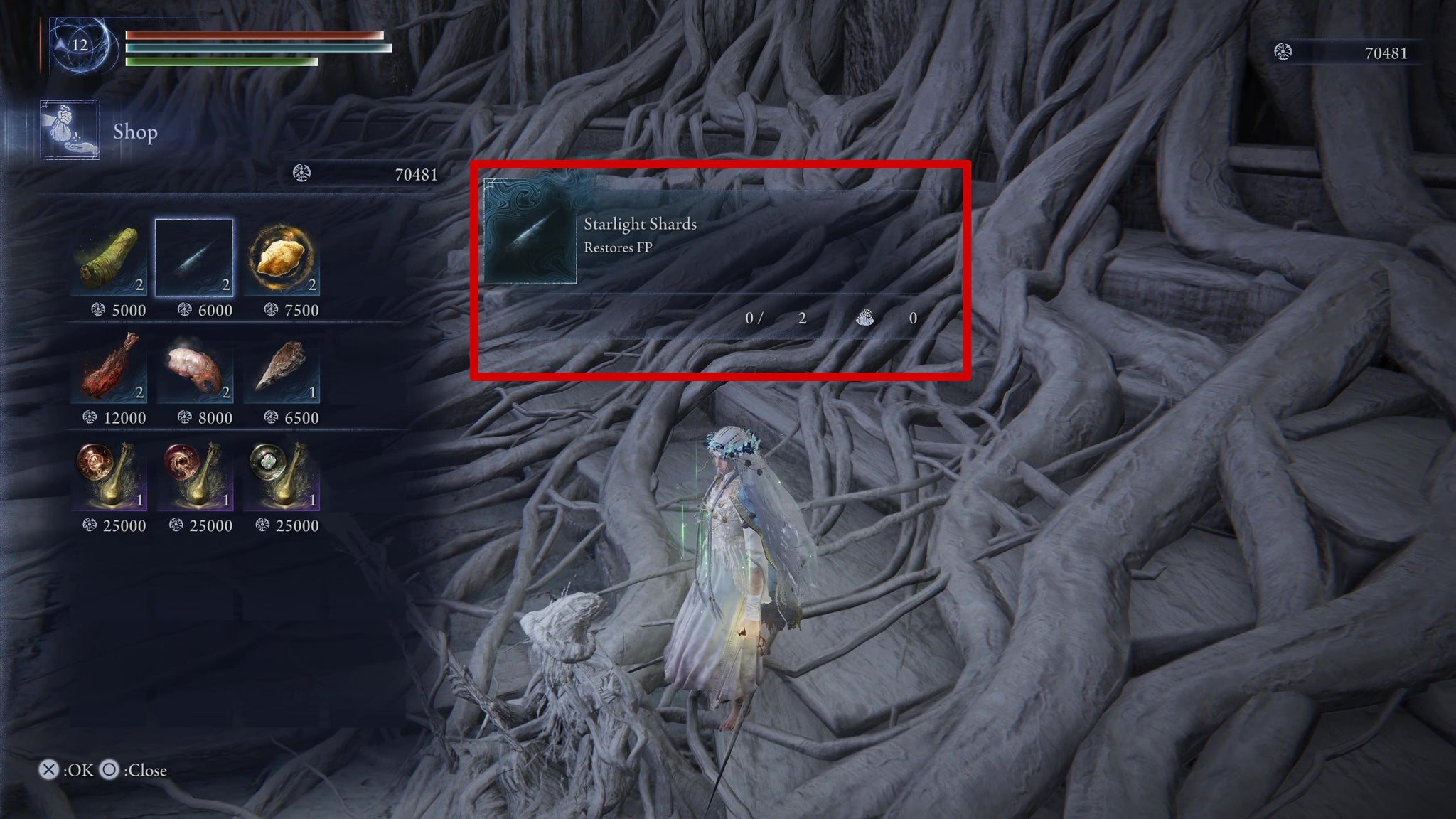 Revenant buying Starlight Shards on day three in Elden Ring: Nightreign. - 6