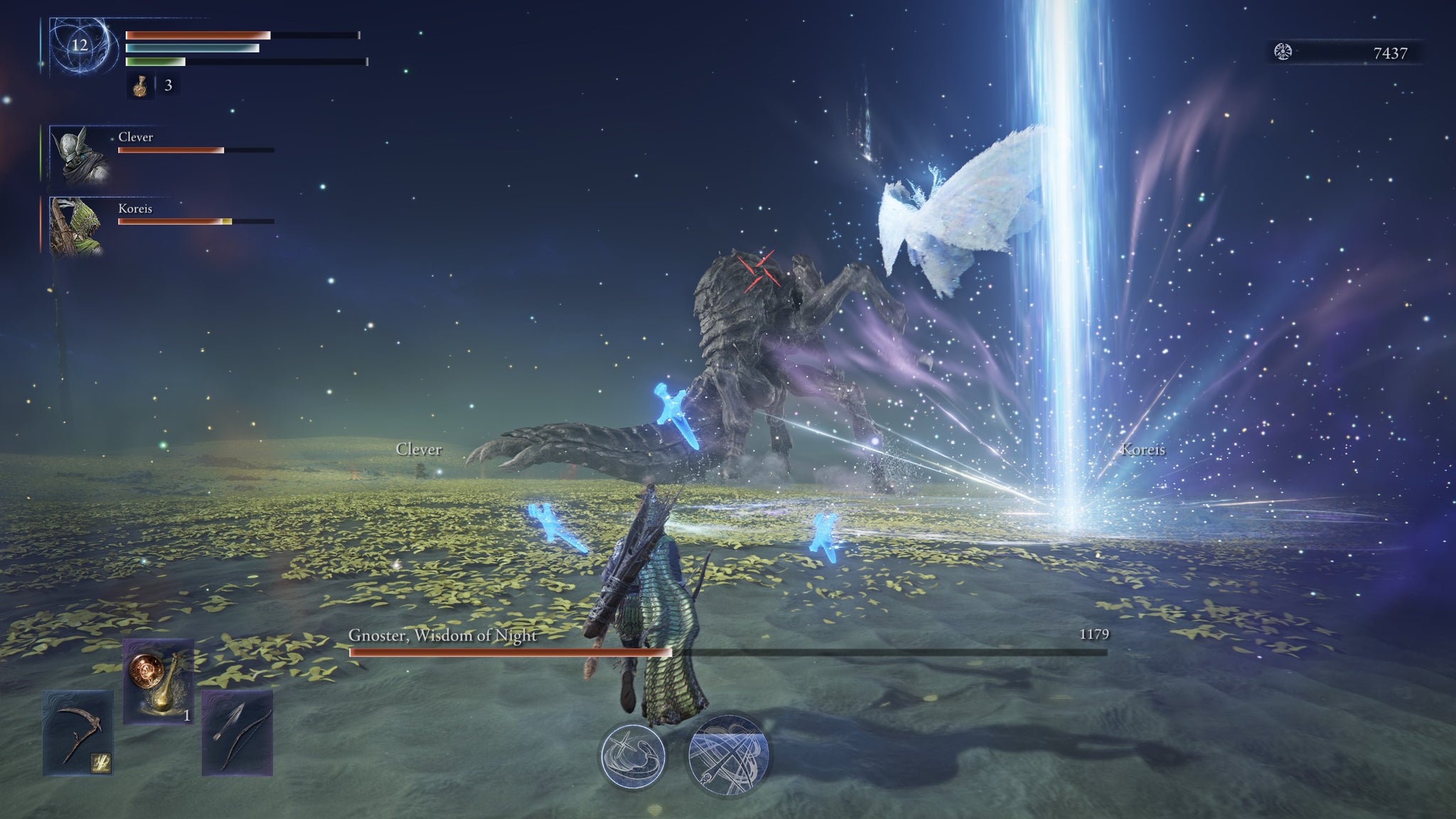 The Sentient Pest calling down a ray of light in Elden Ring Nightreign - 5