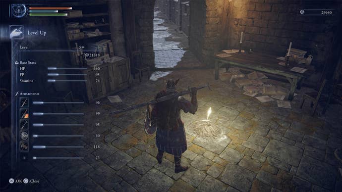 Elden Ring Nightreign Site of Grace Level up Menu