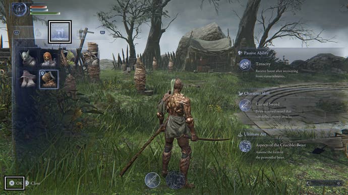 Elden Ring Nightreign Switch Cterrupteur Menu of Character Ports