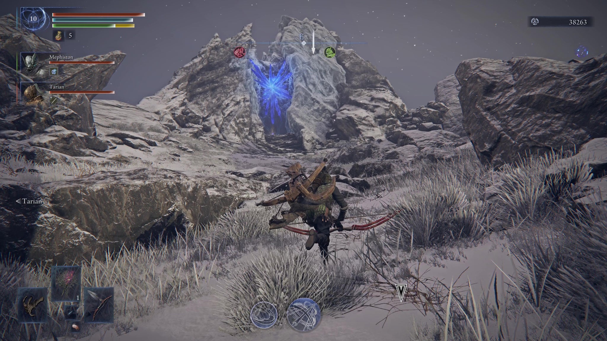 The crystal structure at the top of the mountain in Elden Ring: Nightreign. - 4