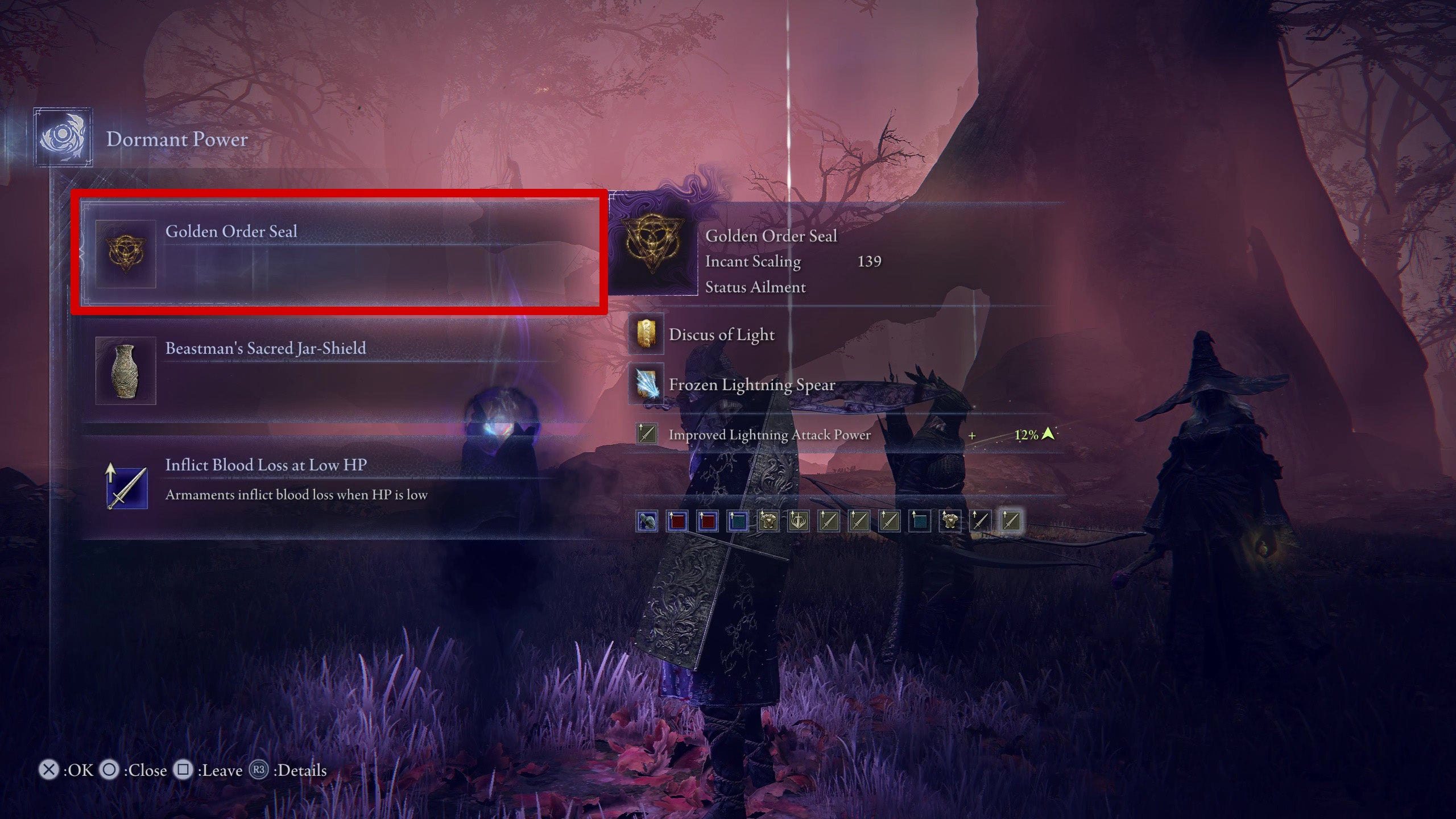 Wylder with the option to take a Sacred Seal in Elden Ring: Nightreign. - 8
