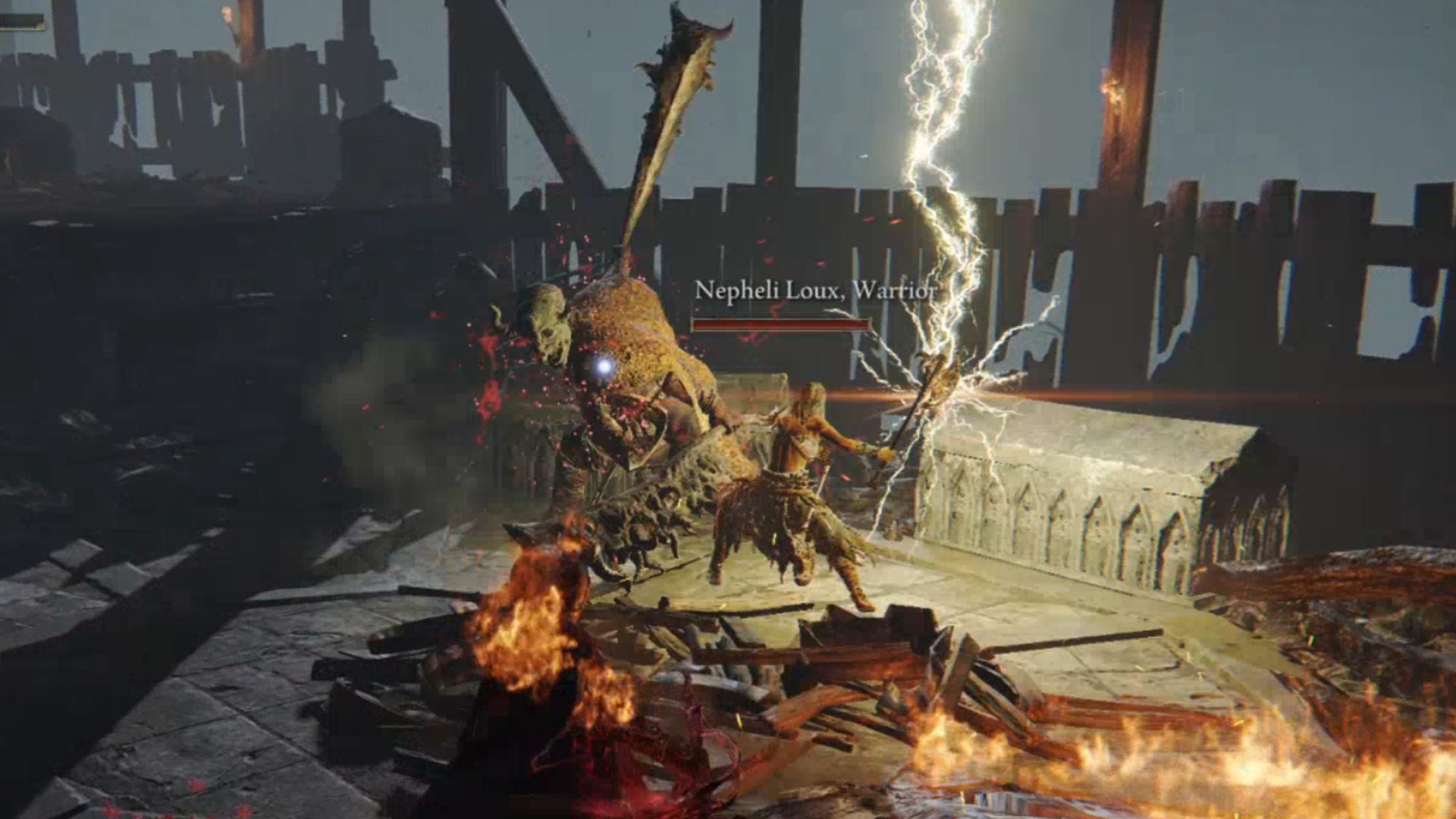 Elden Ring: the player fights the boss Omenkiller. - 41